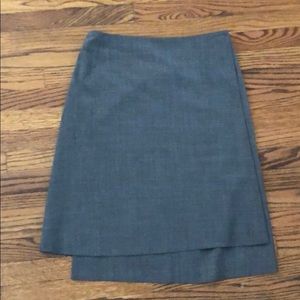 Grey wrap skirt from Club Monaco.